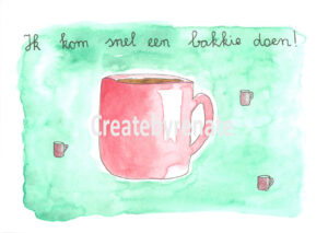 Bakkie doen, mok koffie Nr. 32