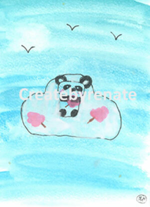 Panda op wolkje 60 (Merel)