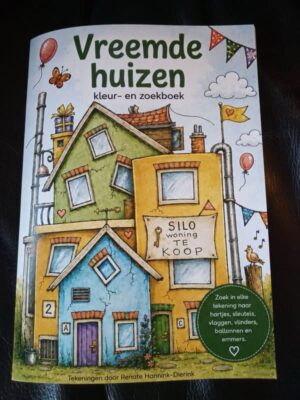 Zoek- en kleurboek Vreemde huizen